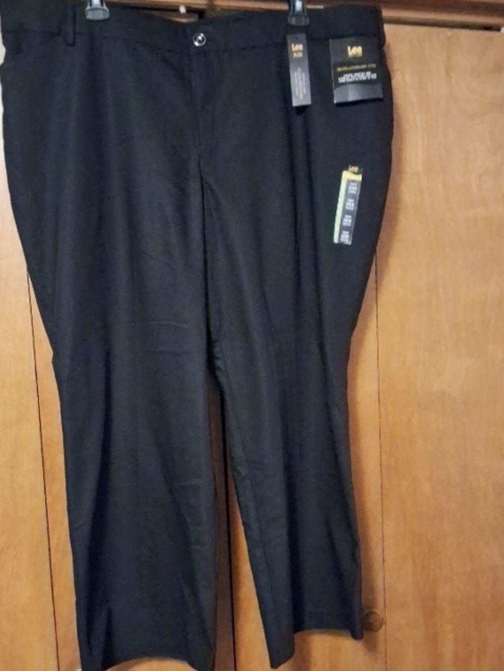 Lee Womens Black Dress Trousers - Straight Fit